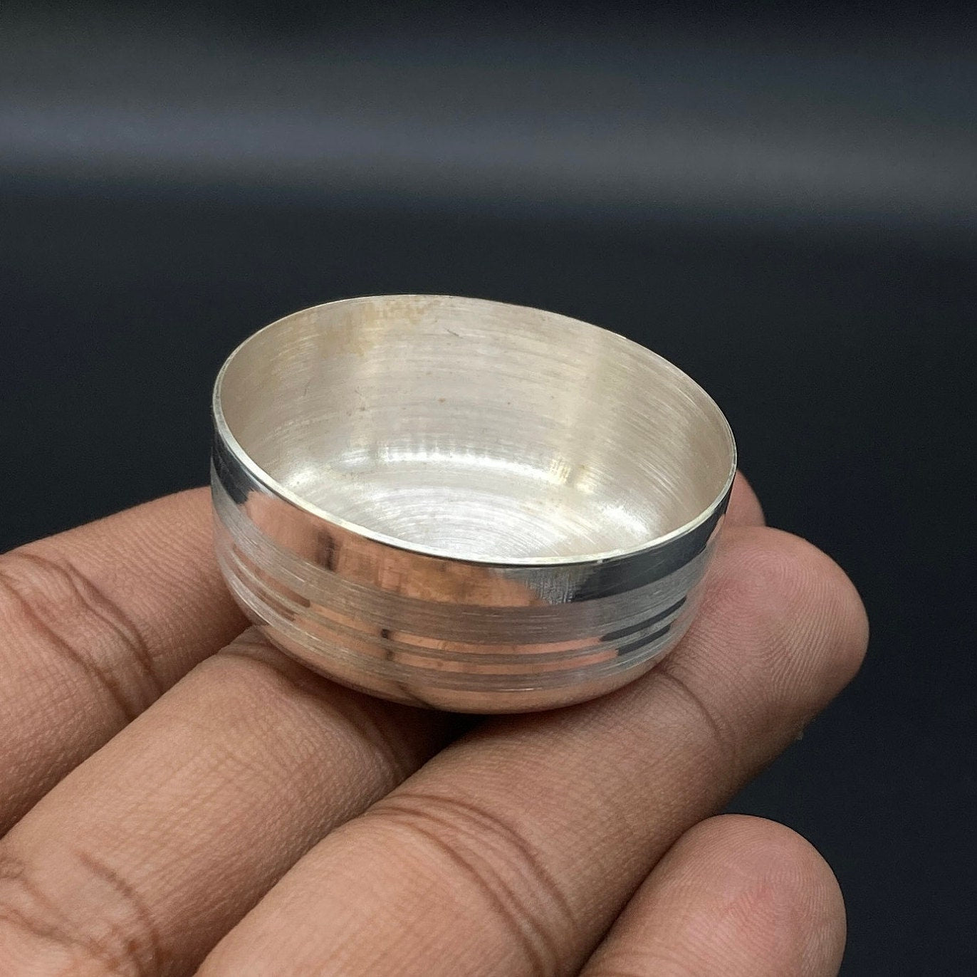 999 Solid Silver Small Bowl, Silver Utensils, Silver Baby Bowl For Medical Use For Health, Silver Prasad Bowl