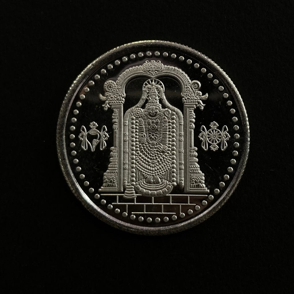 99.90% Pure Silver 10grams Tirupati Bala Ji Coin / Silver Coins / Gift