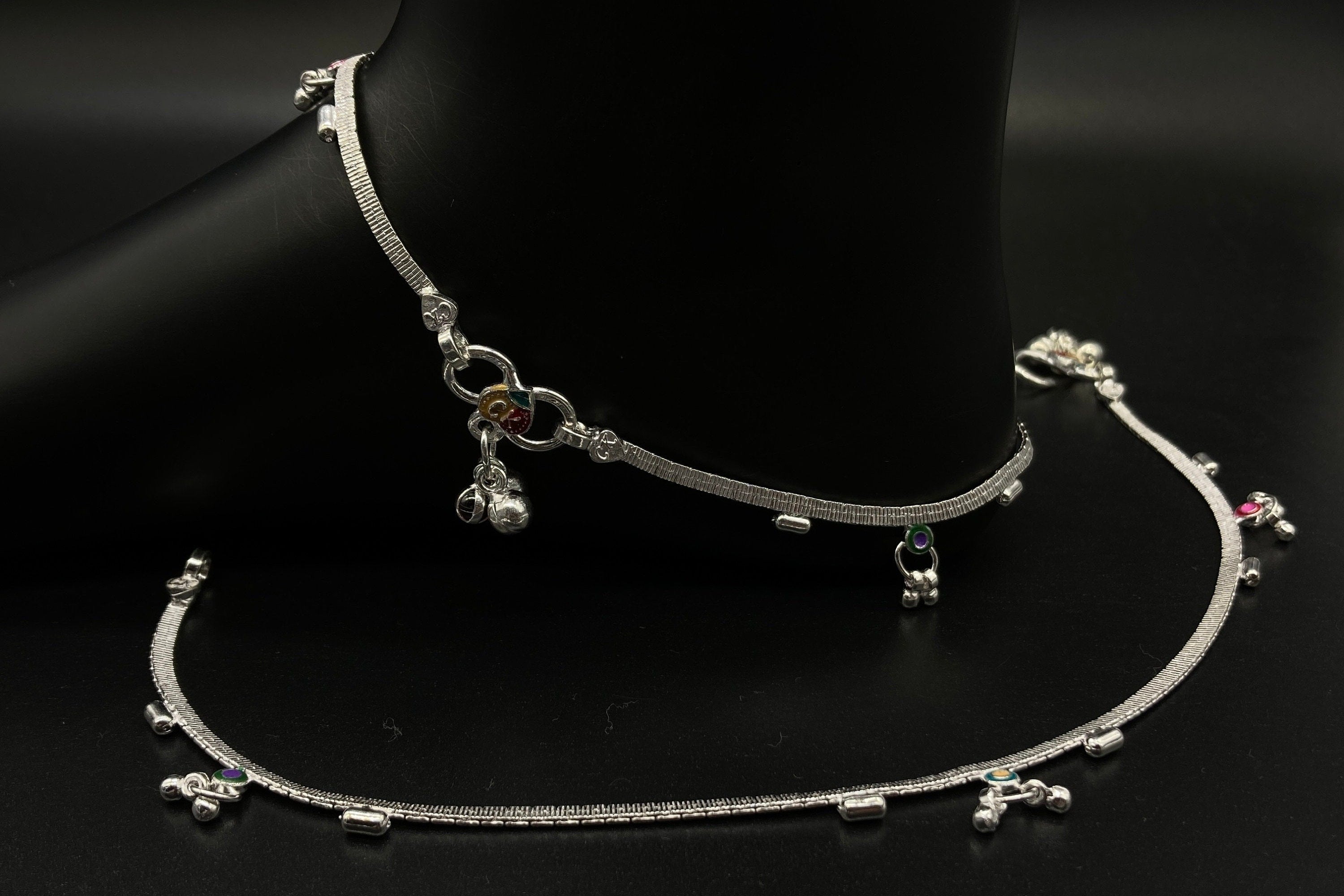 Silver Anklet / Silver Payal For Women