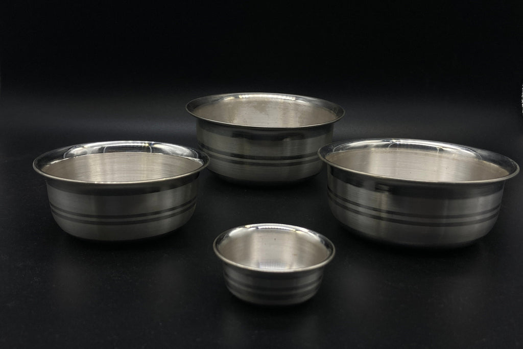 999 Solid Silver Bowl Of All Sizes / Silver Katori / Silver Bowl For Prasad, Baby Milk/Medician, Dinner / Pooja