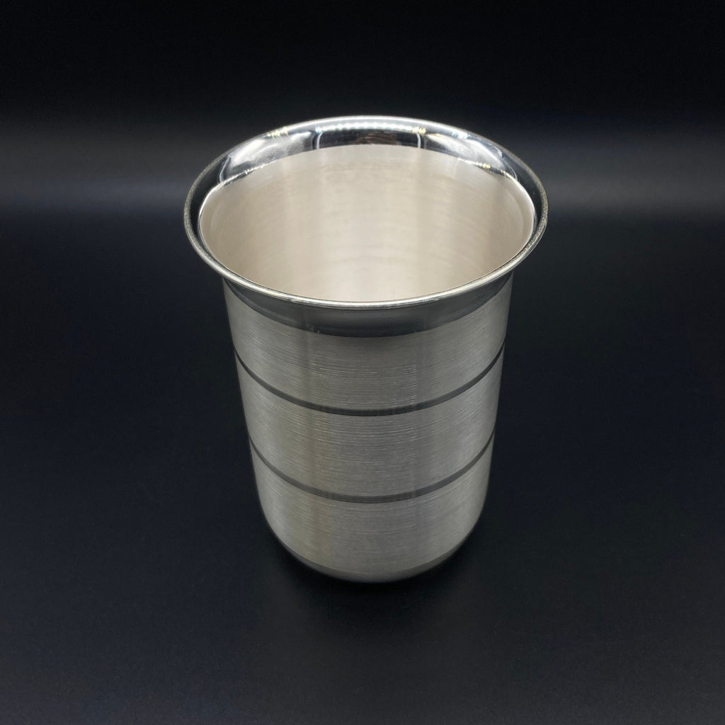 999 Solid Silver Big Glass For Drinking Water / Milk