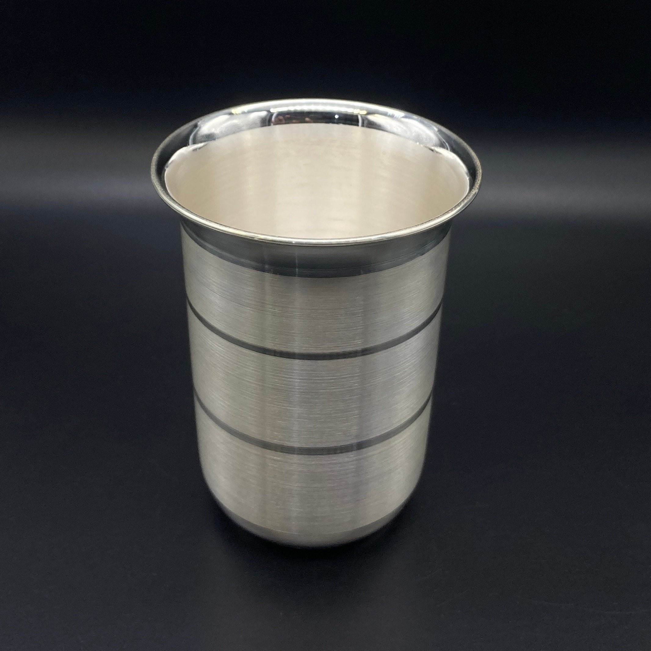 999 Solid Silver Big Glass For Drinking Water / Milk