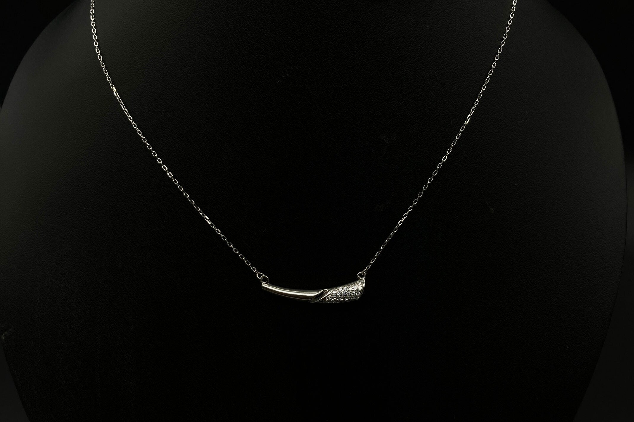 925 Sterling Silver Necklace / Silver Light Weight Neckless