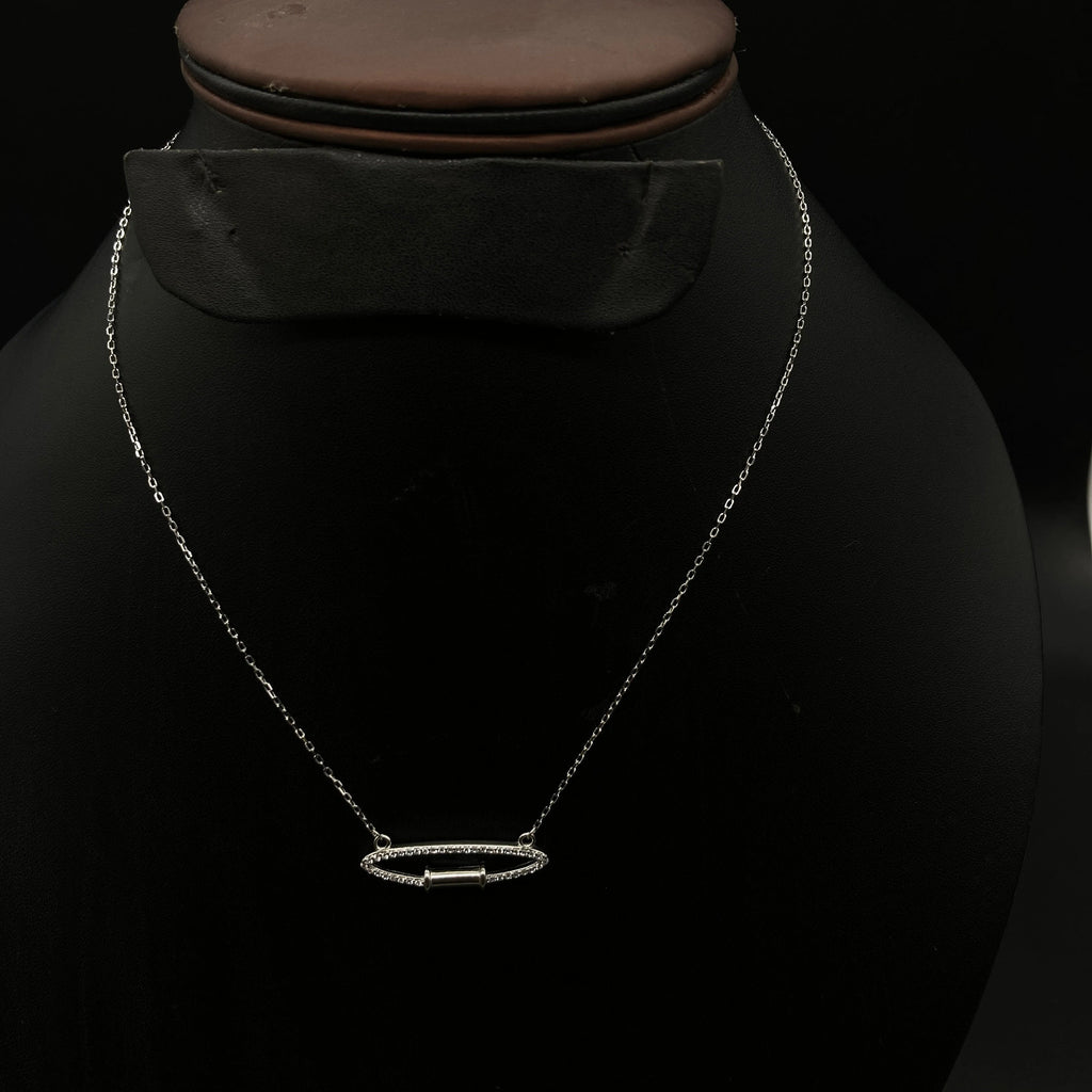 925 Sterling Silver Necklace / Silver Light Weight Neckless
