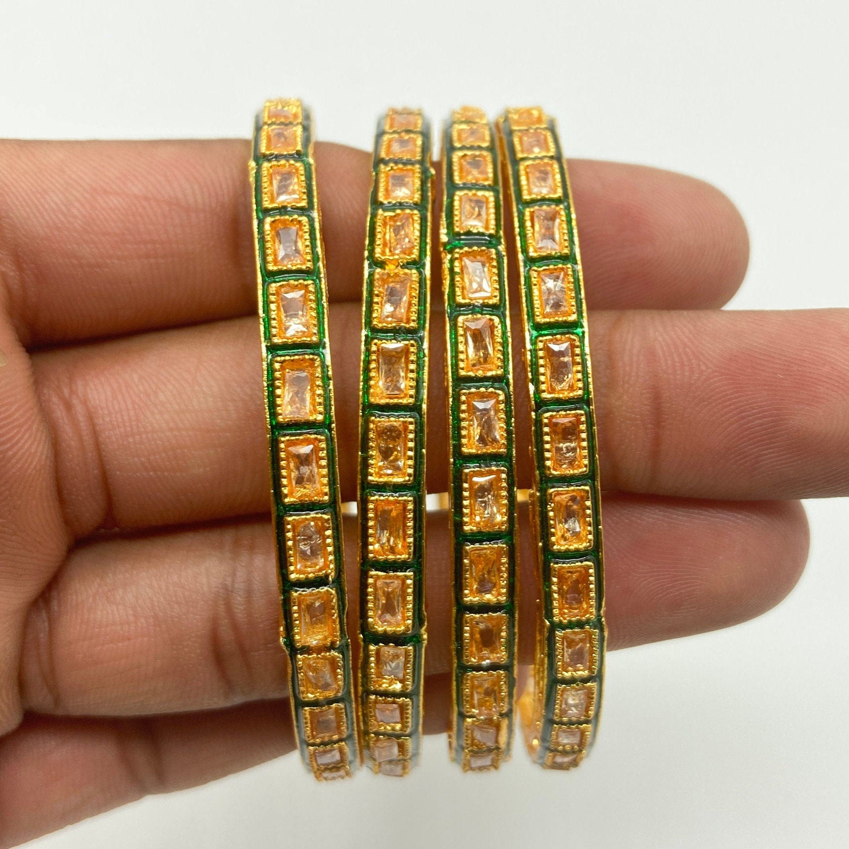 CZ Bangles Gold Platted Bangles / Diamond Bangles