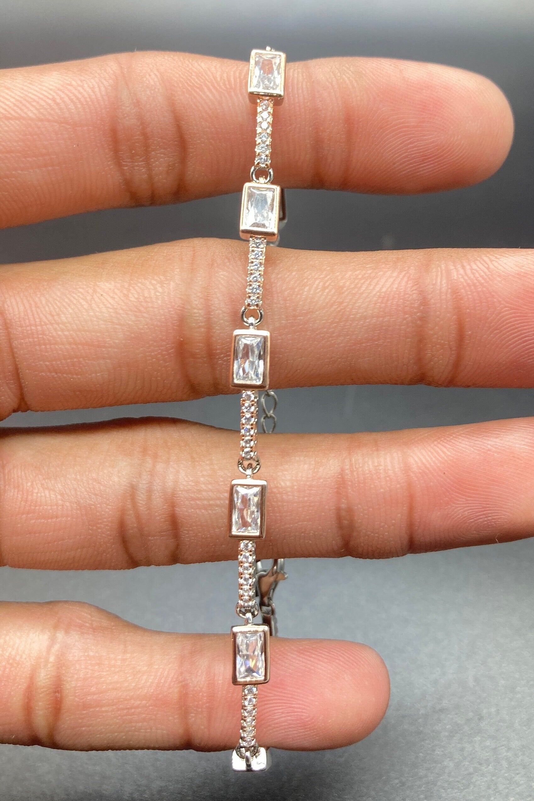 925 Sterling Silver RoseGold Bracelets
