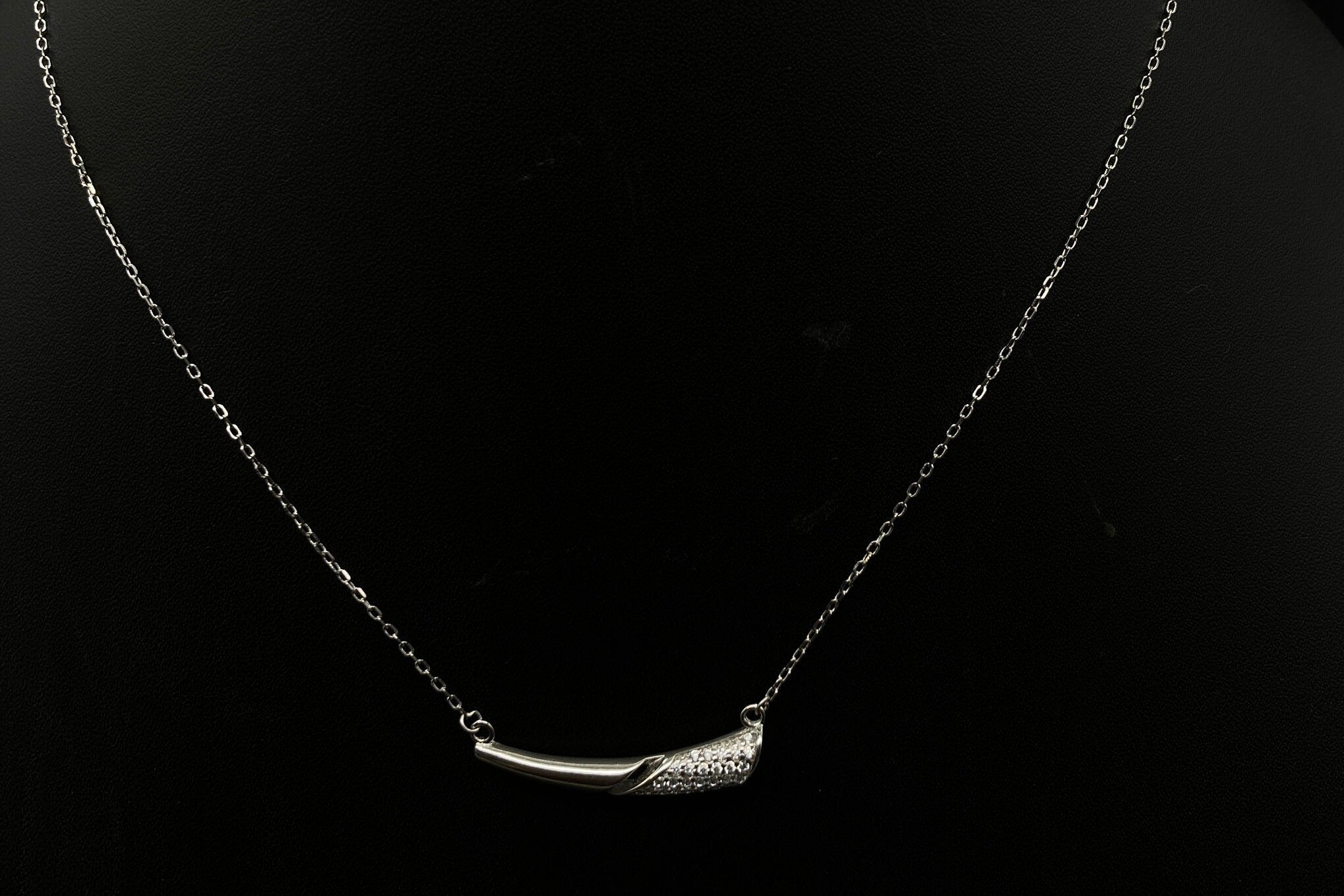 925 Sterling Silver Necklace / Silver Light Weight Neckless