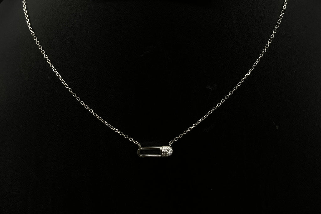 925 Sterling Silver Necklace / Silver Light Weight Neckless