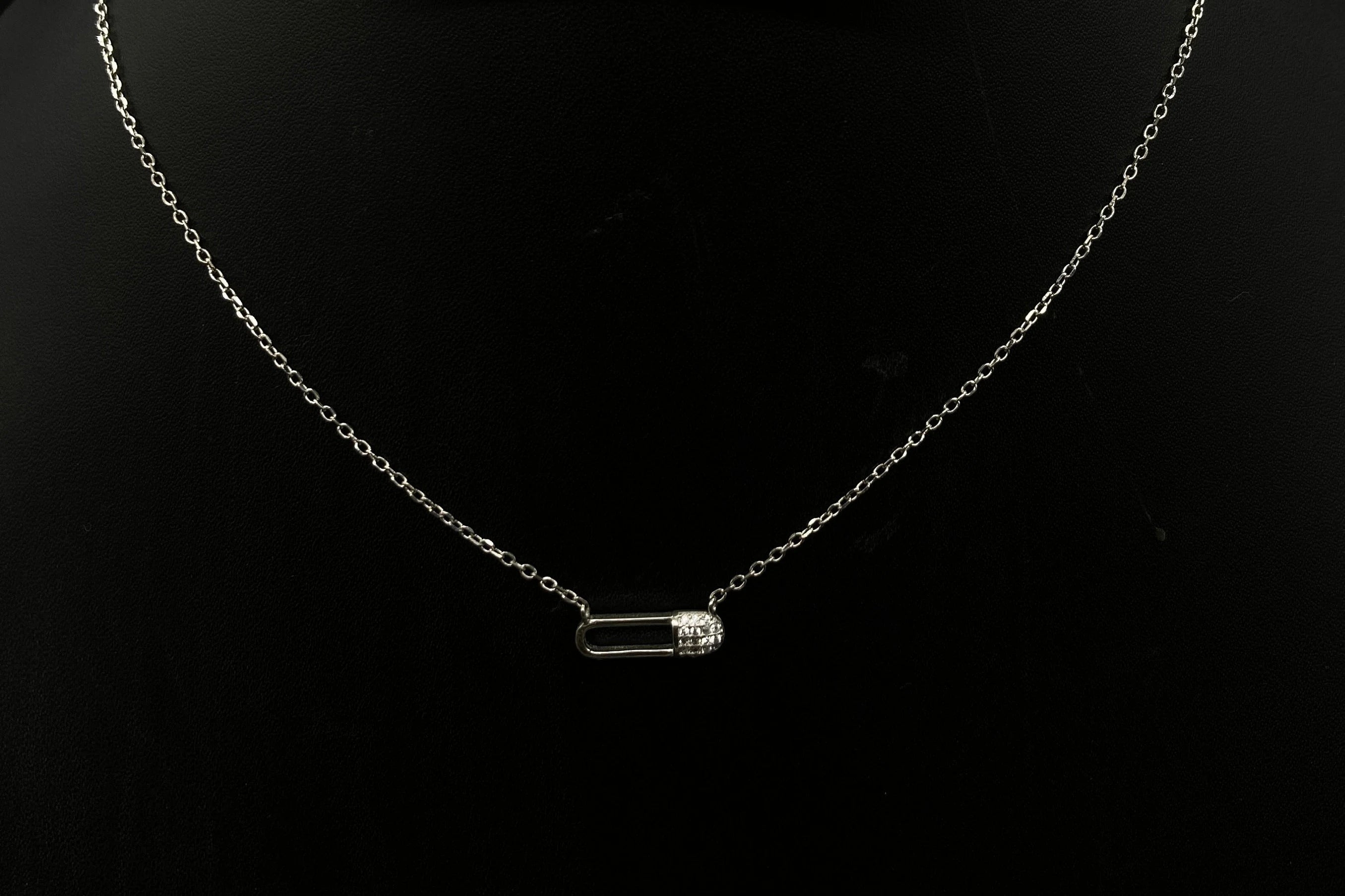 925 Sterling Silver Necklace / Silver Light Weight Neckless