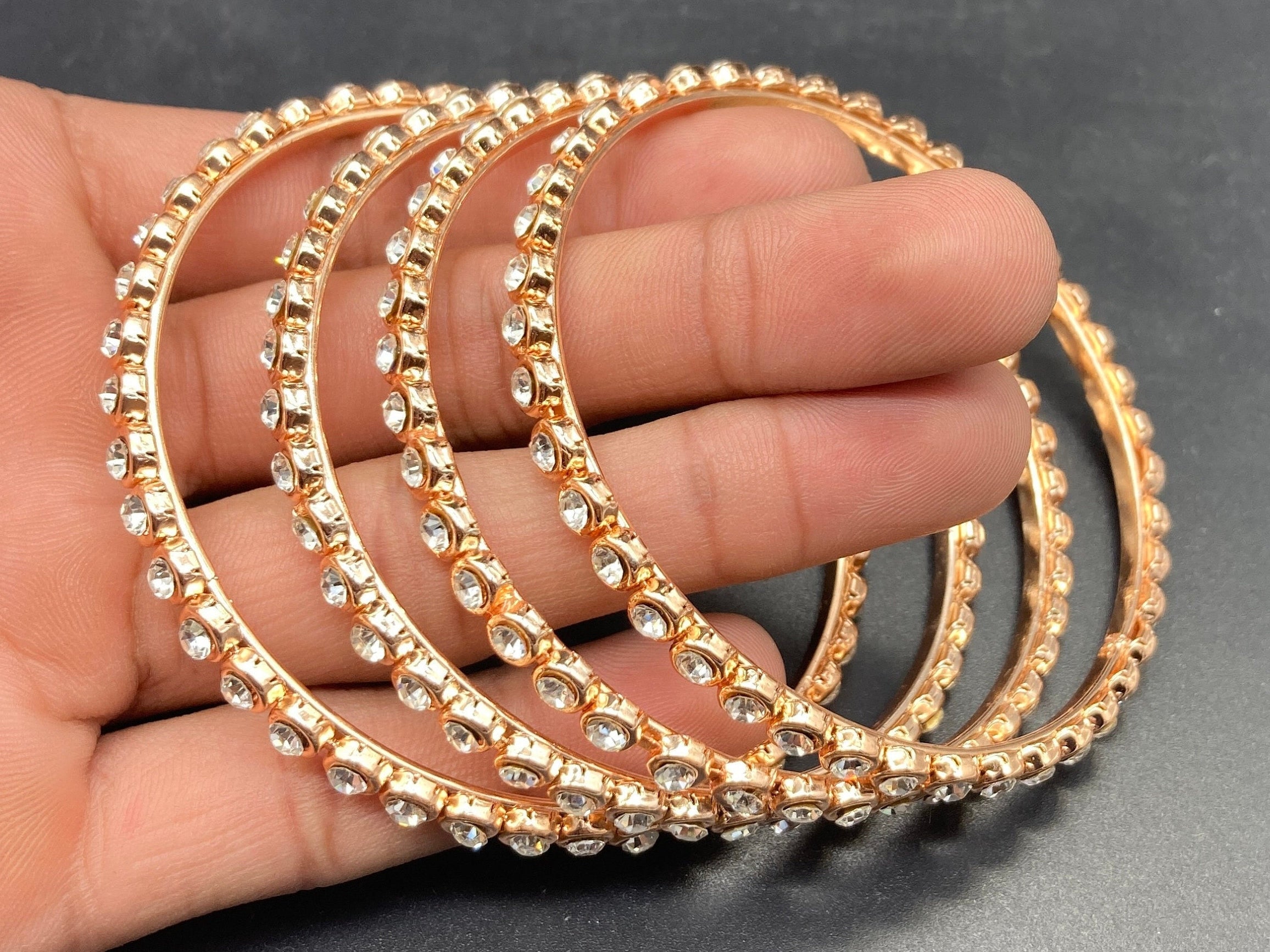 CZ Bangles Rose Gold Bangles / Diamond Bangles