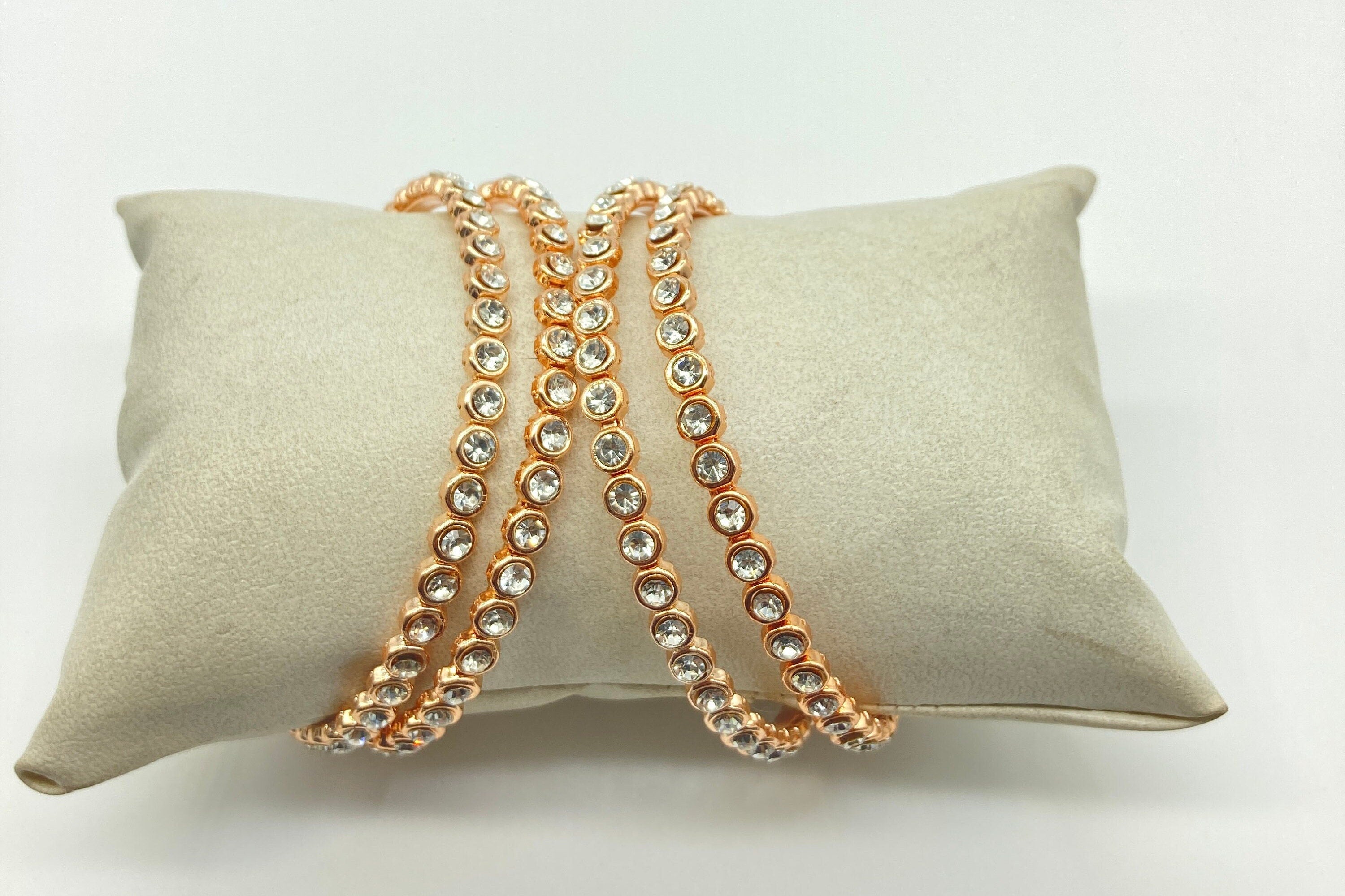CZ Bangles Rose Gold Bangles / Diamond Bangles