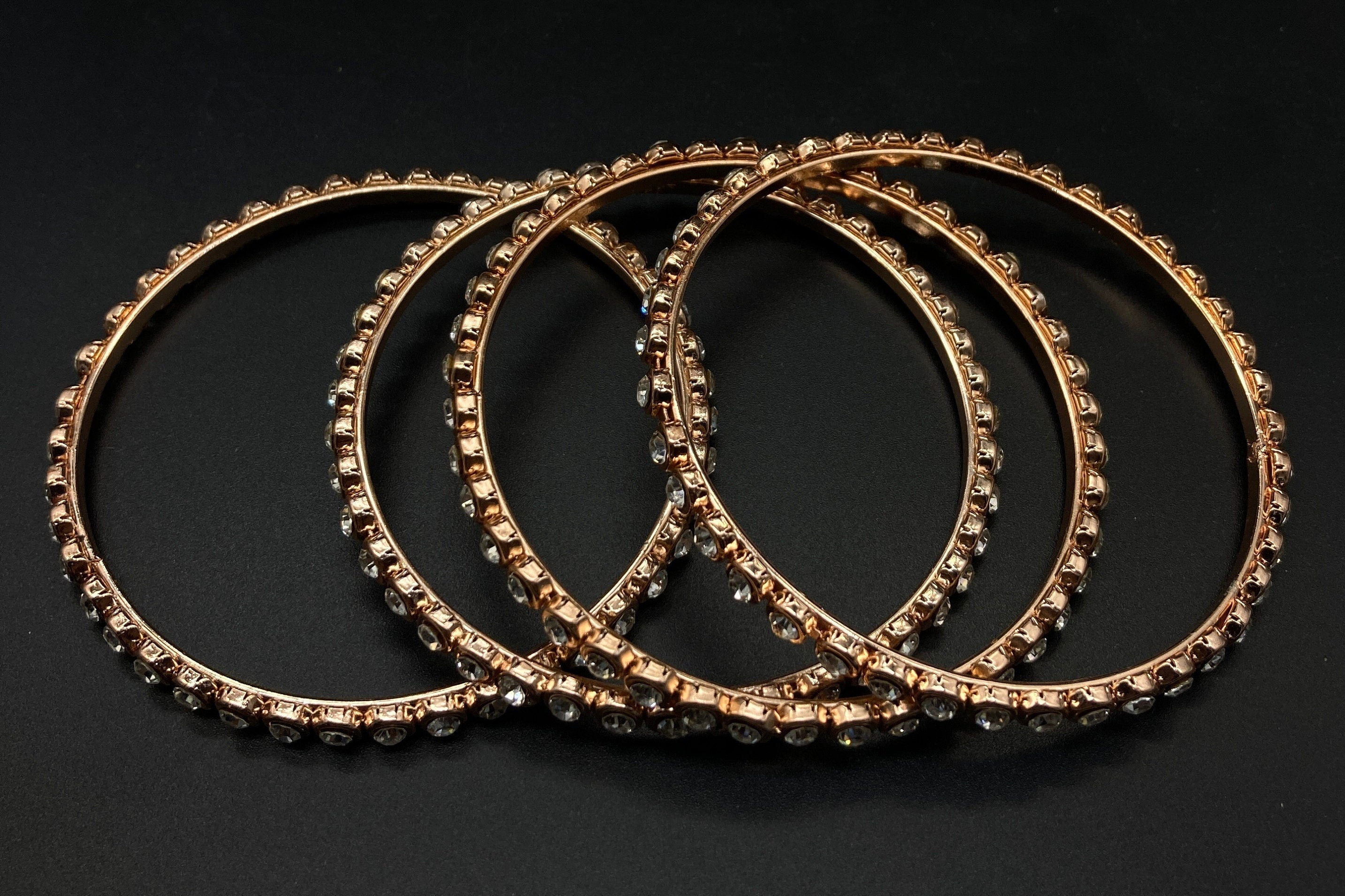 CZ Bangles Rose Gold Bangles / Diamond Bangles