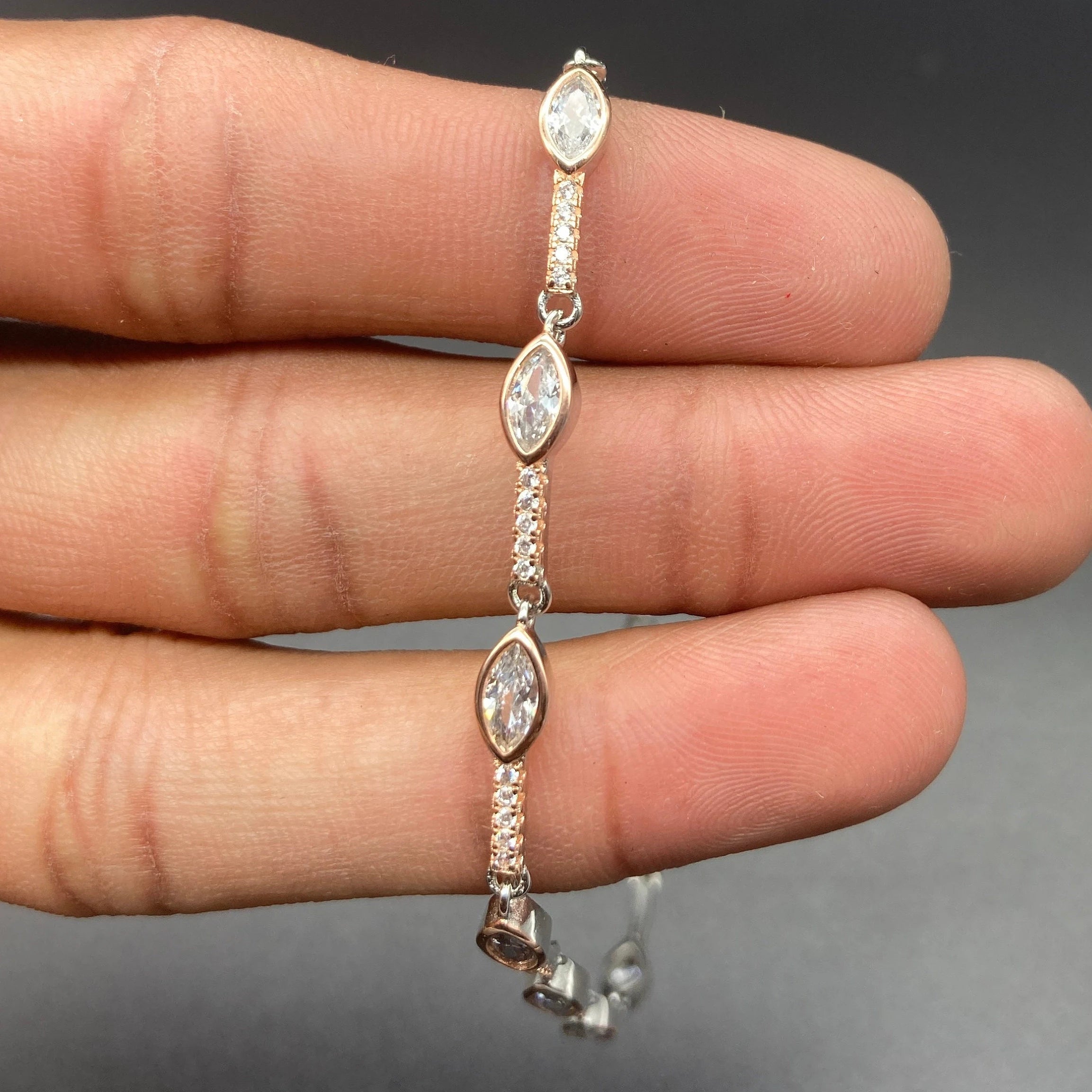 925 Sterling Silver RoseGold Bracelets