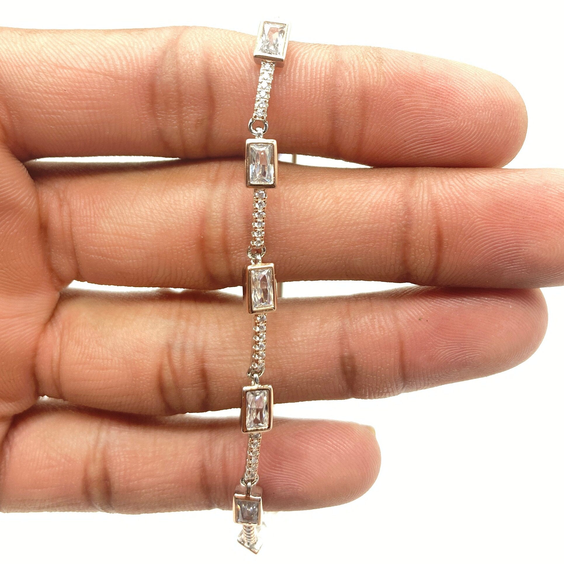 925 Sterling Silver RoseGold Bracelets