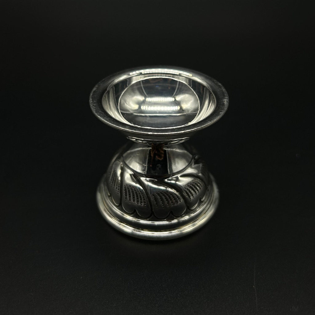 925 Solid Silver Diya / Silver Antique Diya