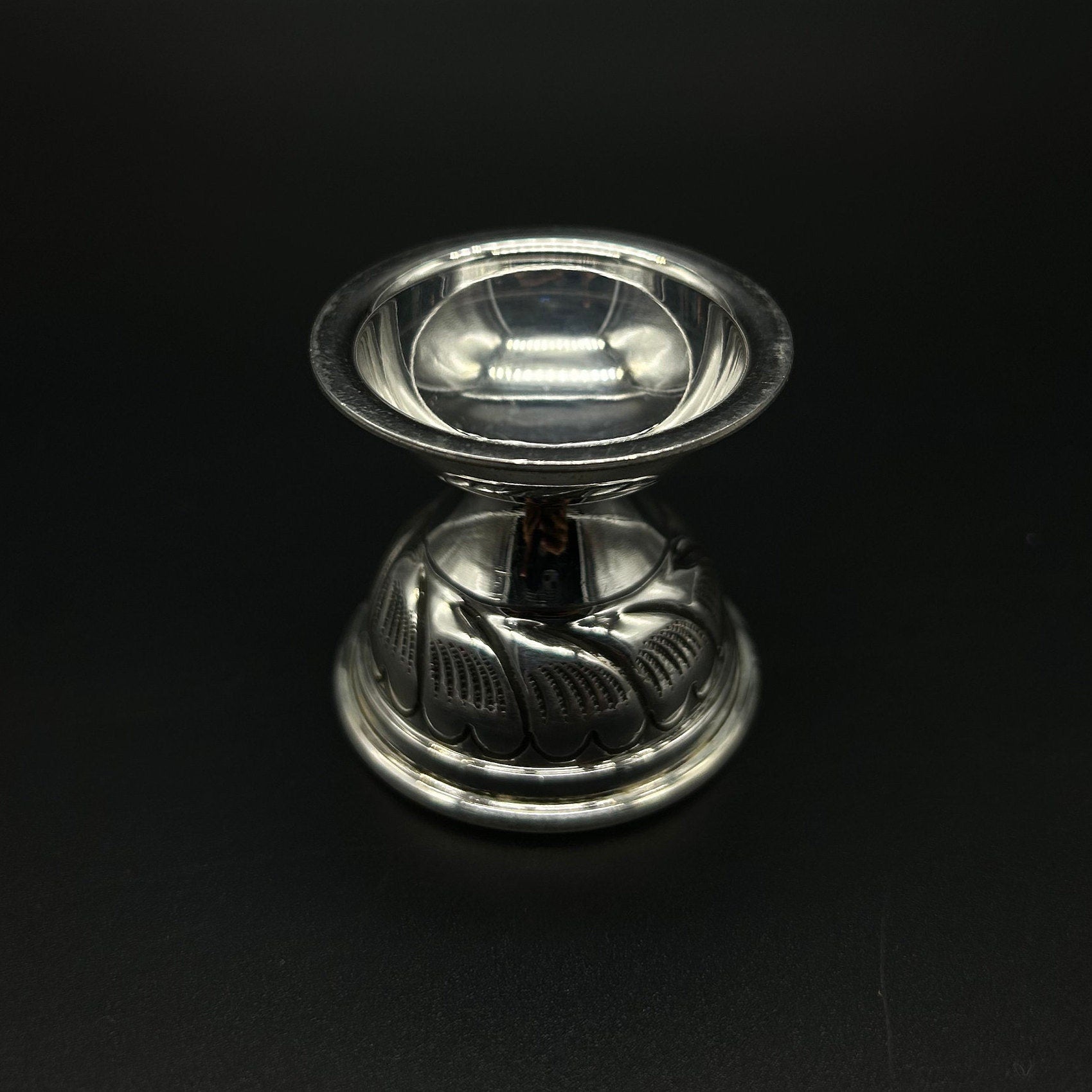 925 Solid Silver Diya / Silver Antique Diya