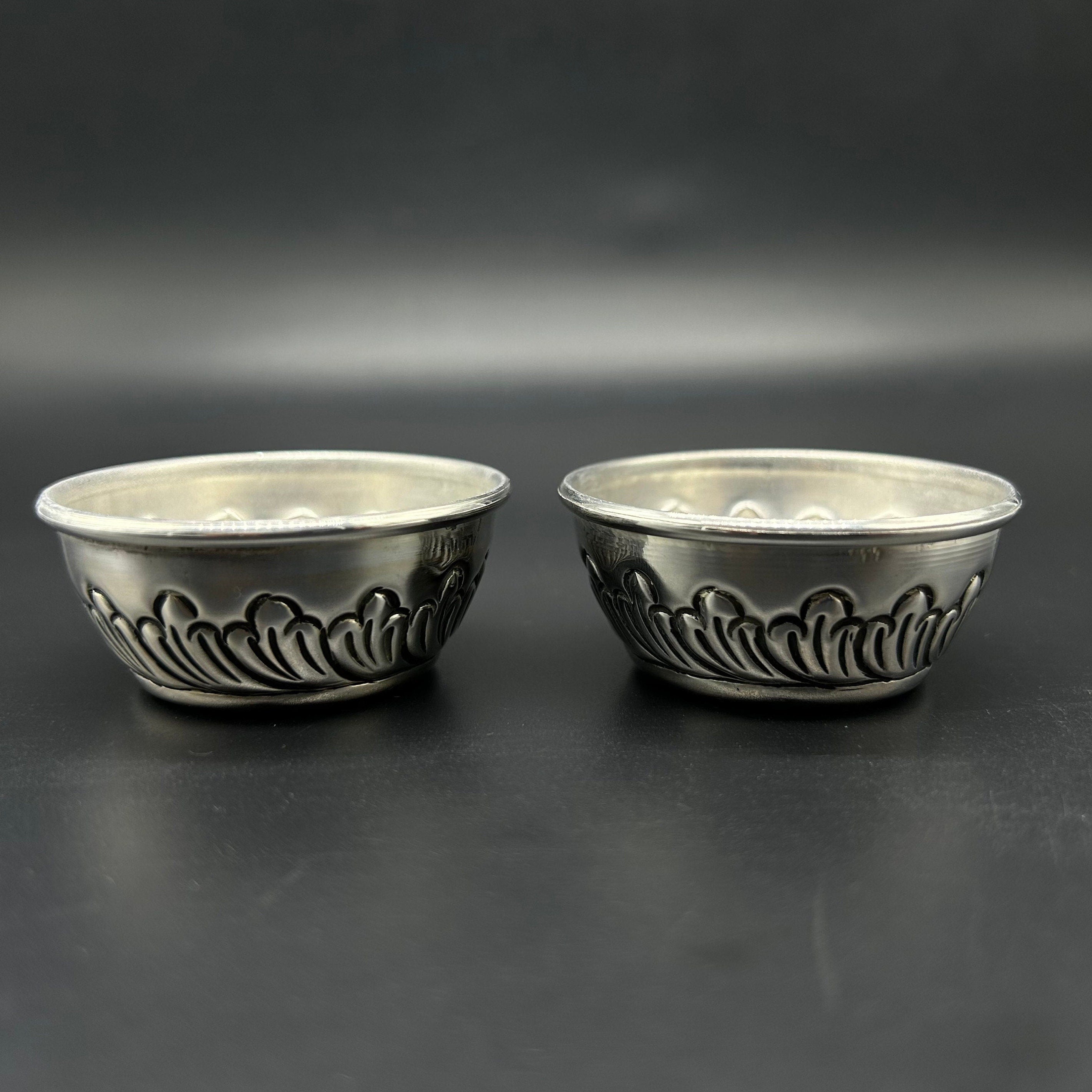 925 Sterling Silver Bowl, Silver Vessels, Silver Utensils, Silver Baby Bowl For Medical Use For Health, Silver Prasad Bowl