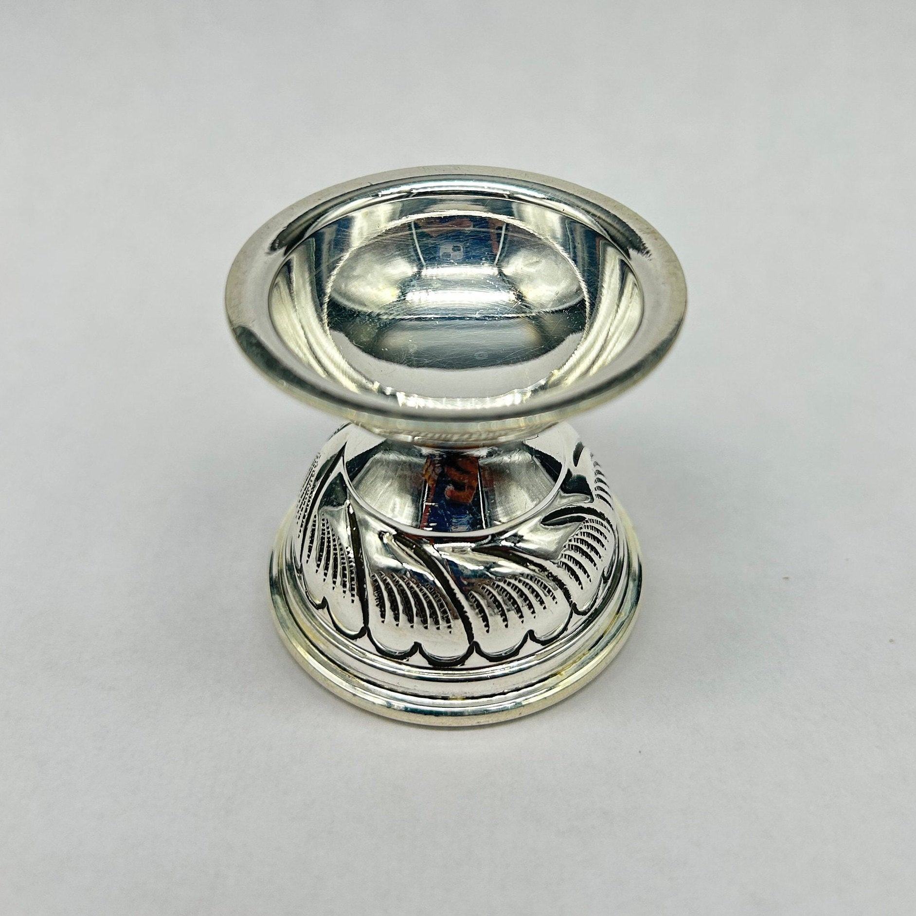 925 Solid Silver Diya / Silver Antique Diya