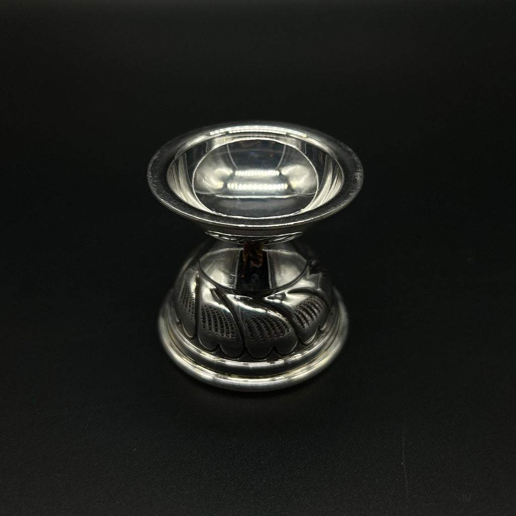 925 Solid Silver Diya / Silver Antique Diya