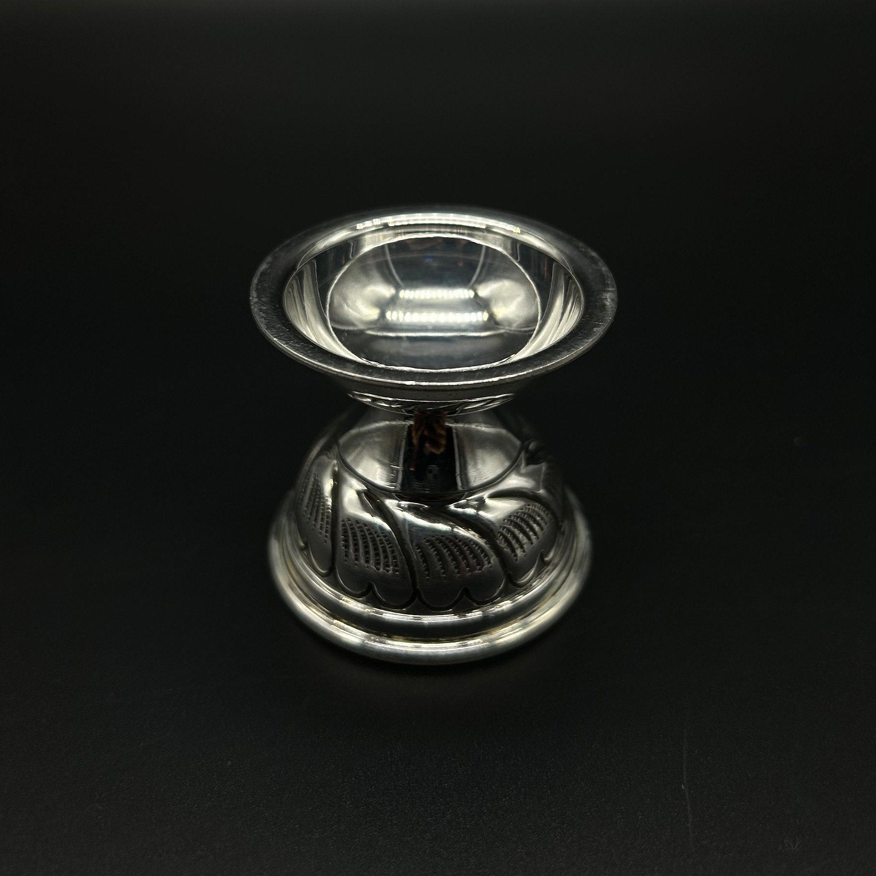 925 Solid Silver Diya / Silver Antique Diya