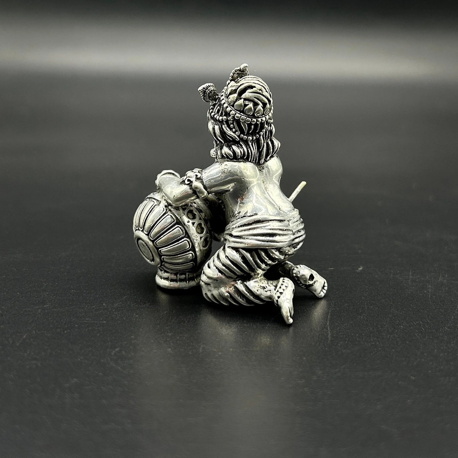 925 Sterling Silver Laddu Gopal Ji Statue / Silver Khana Ji Idol / Bal Gopal / Krishna ji Idol