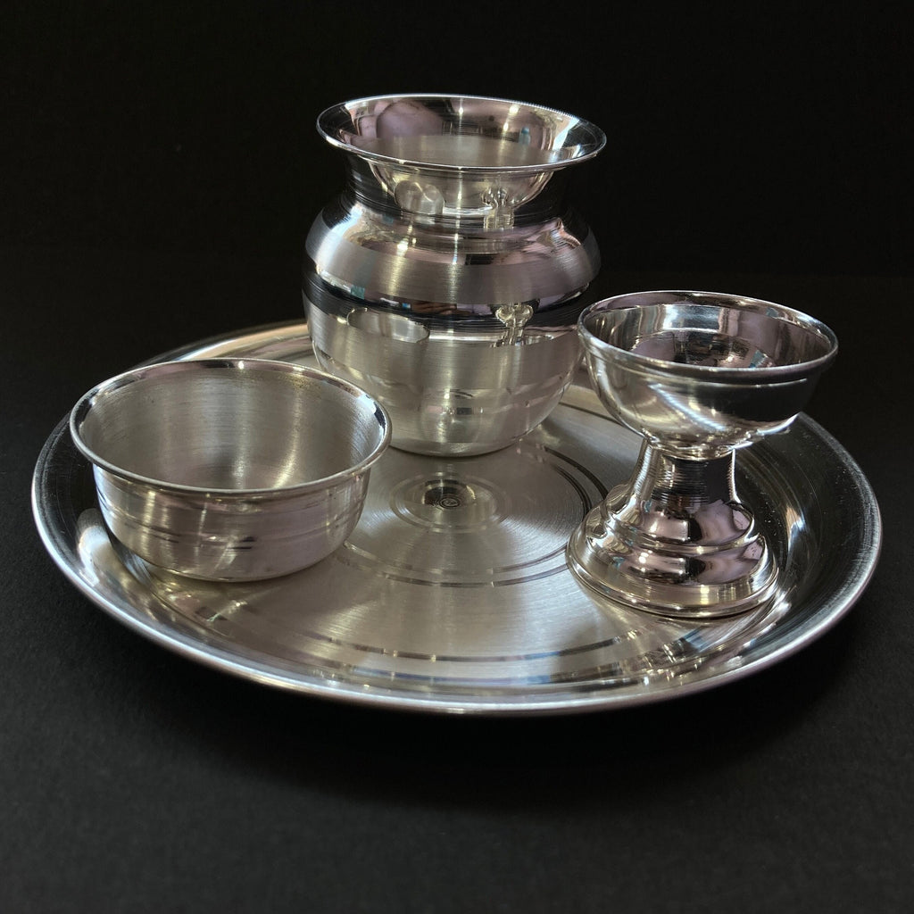 999 Solid Silver Pooja Set