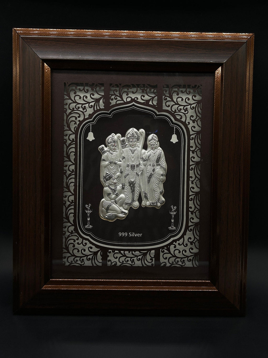 999 Silver Ramdarbar With Photo Frame, Silver Ramdarbar Frame, Silver Ramdarbar