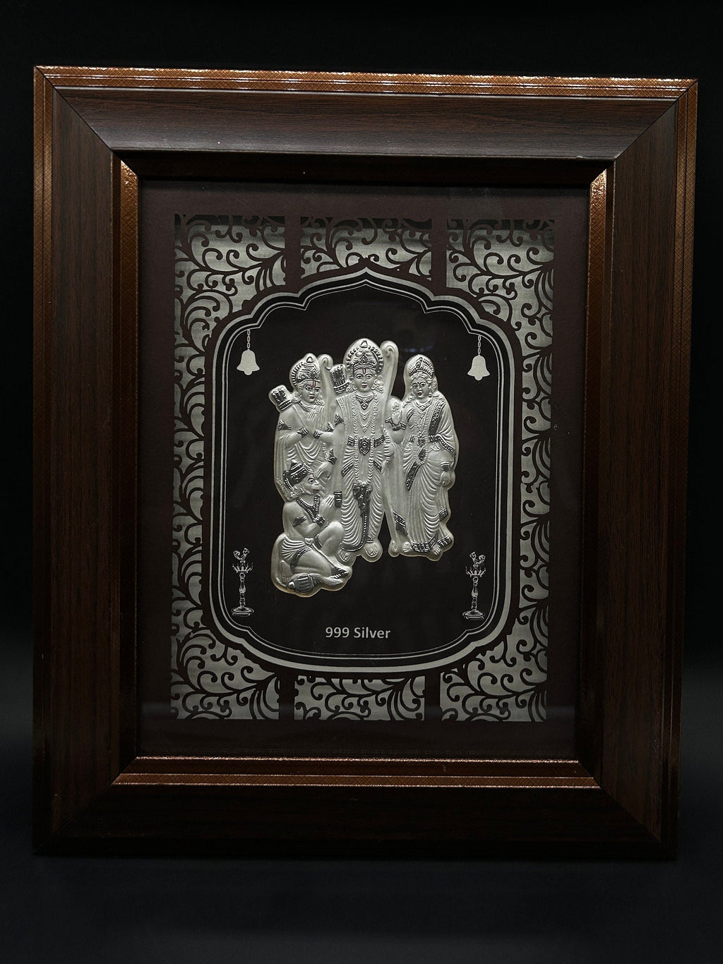 999 Silver Ramdarbar With Photo Frame, Silver Ramdarbar Frame, Silver Ramdarbar