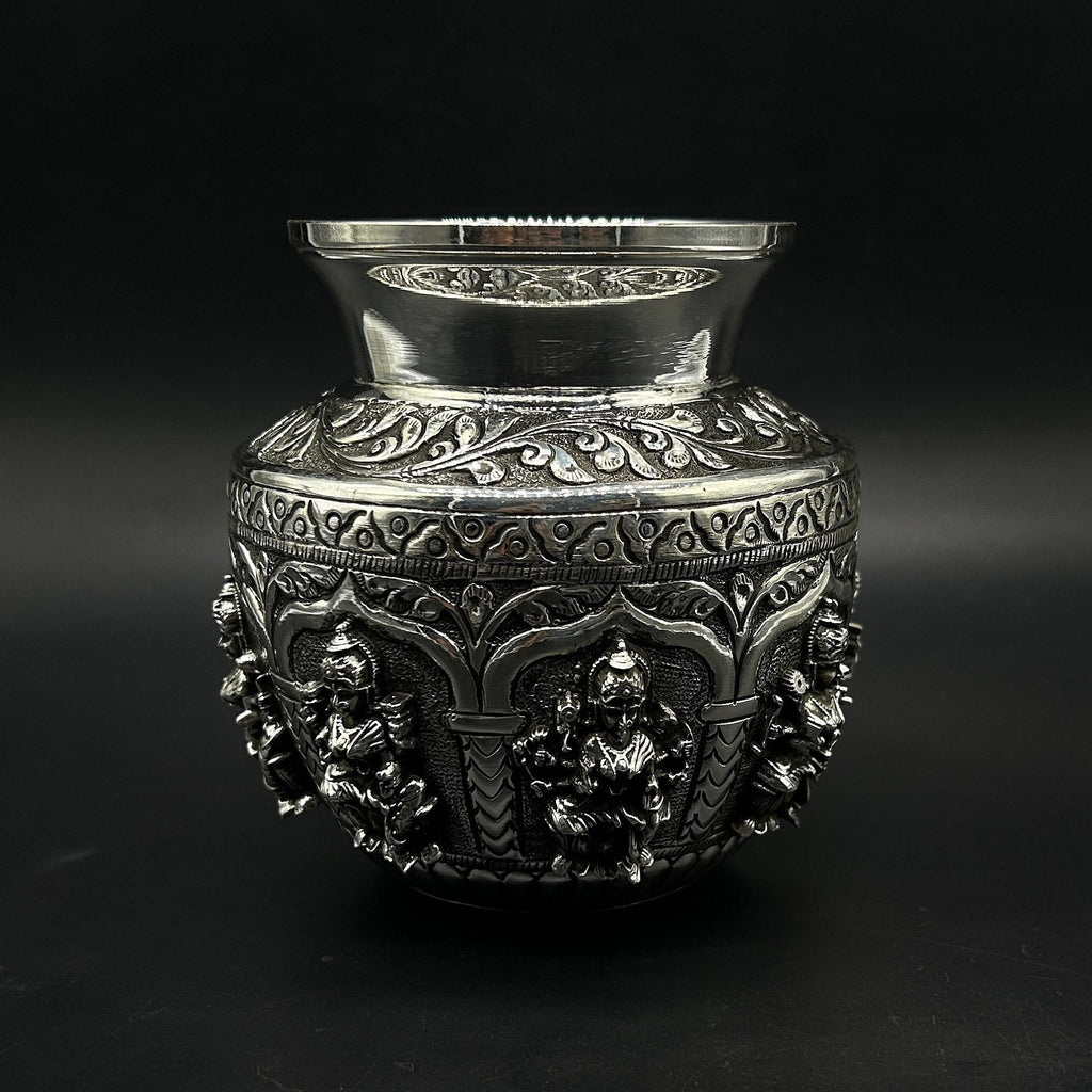 925 Sterling Silver Astha Laxmi Kalash