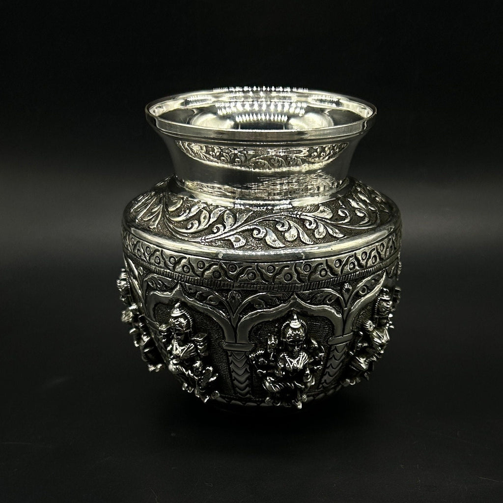 925 Sterling Silver Astha Laxmi Kalash