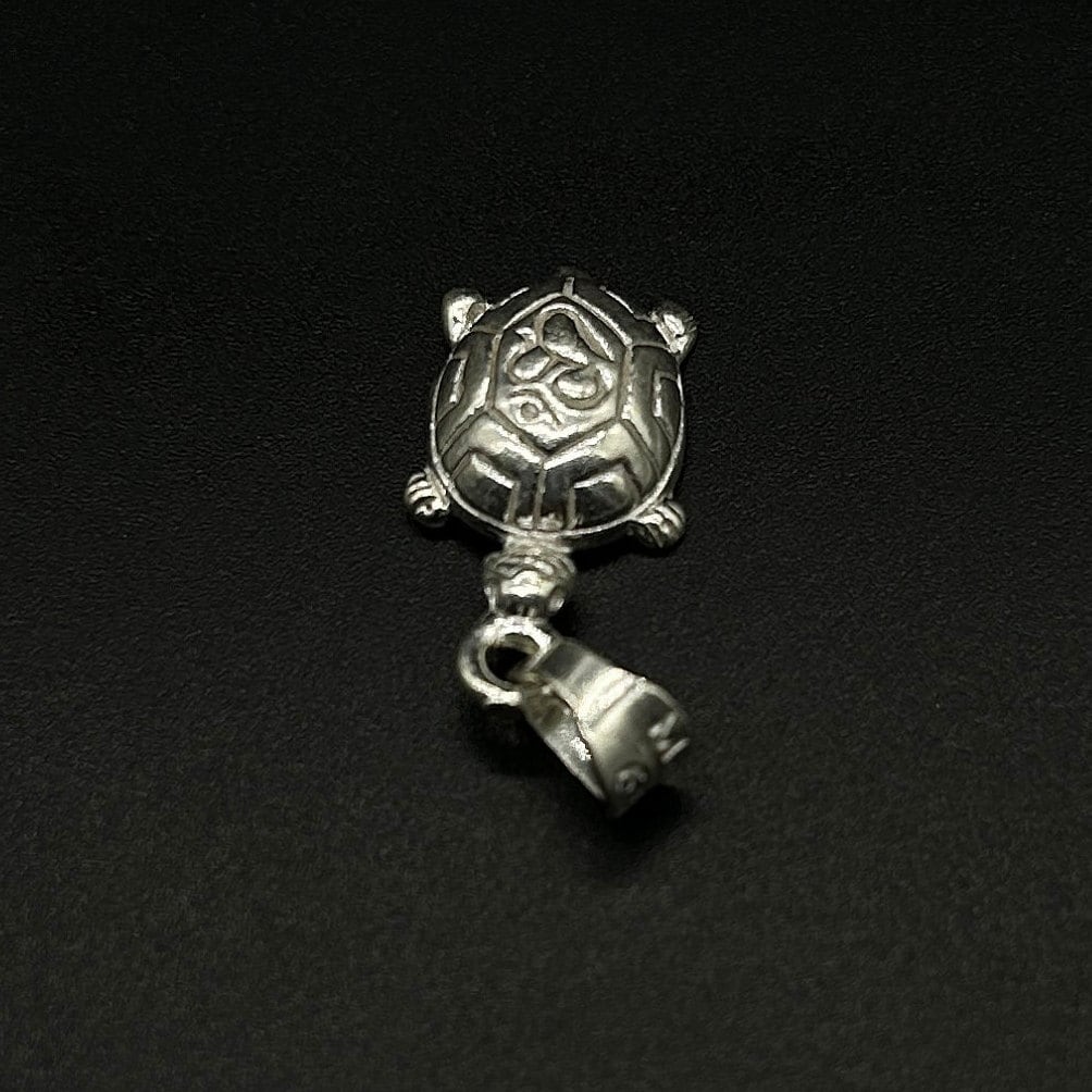 Pure Silver Tortoise Pendant, Silver Tortoise Locket