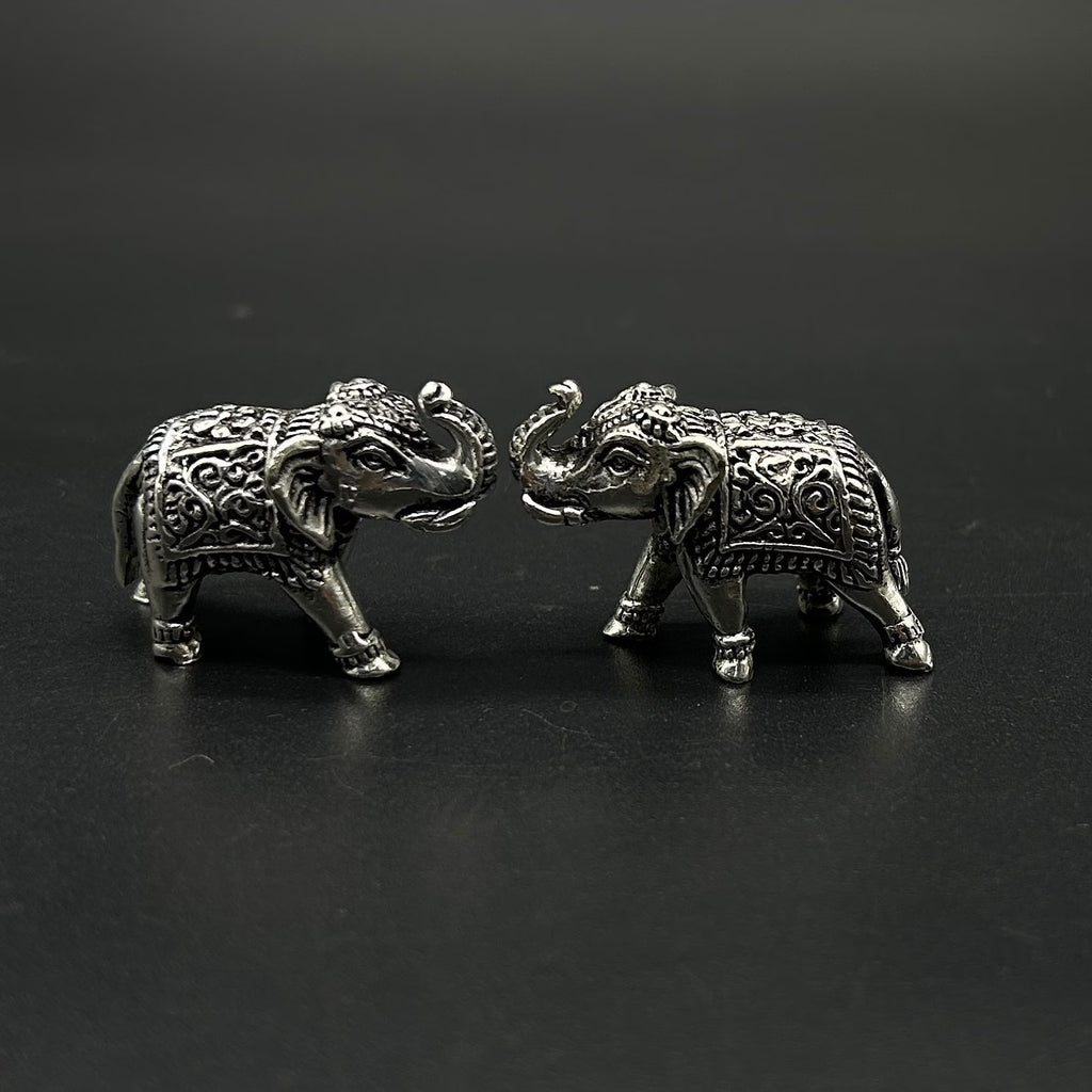 925 Sterling Silver Elephant Idol / Silver Elephant Statue