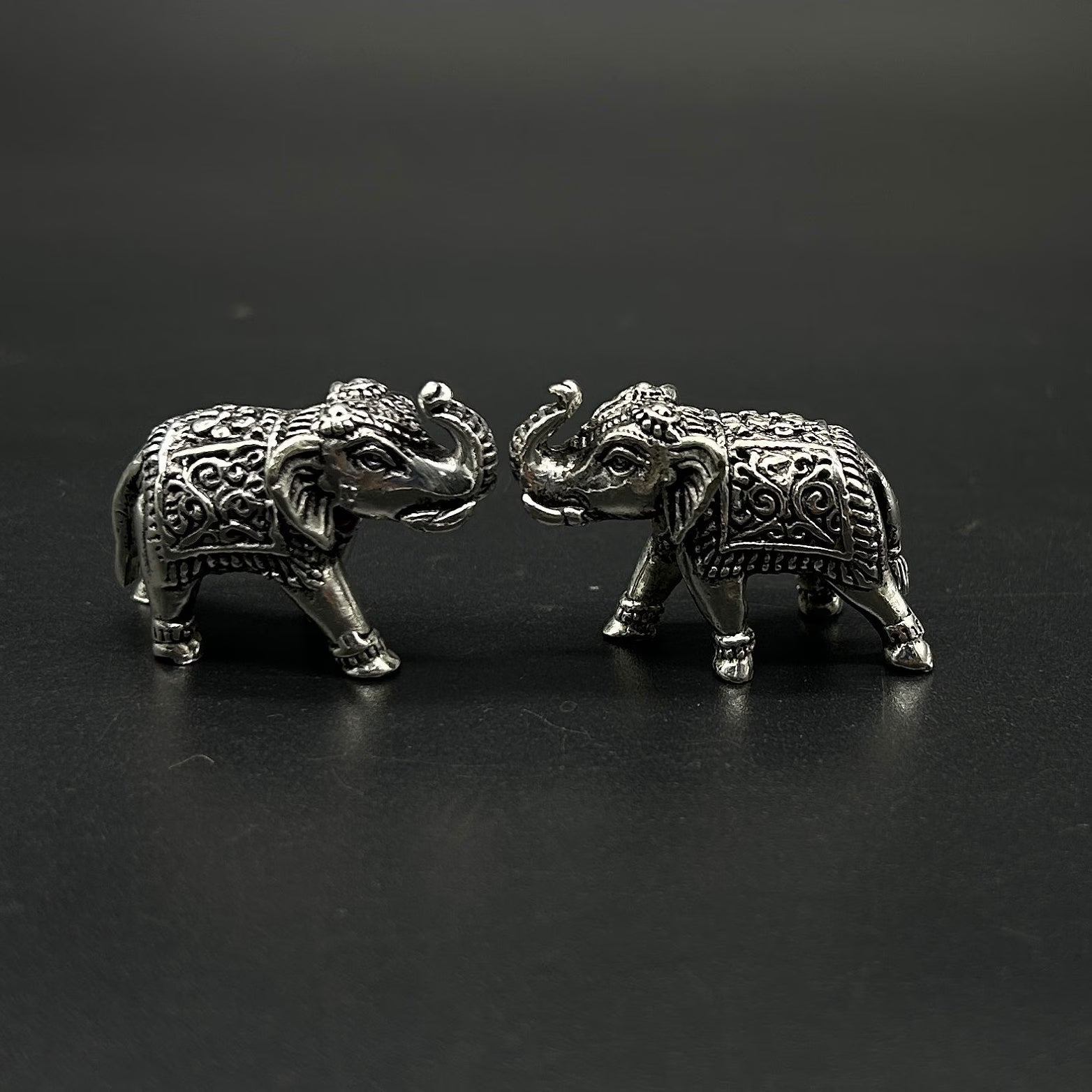 925 Sterling Silver Elephant Idol / Silver Elephant Statue
