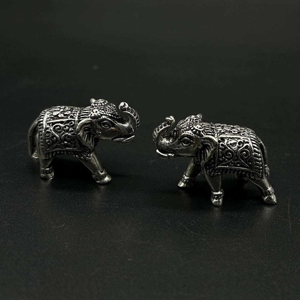 925 Sterling Silver Elephant Idol / Silver Elephant Statue
