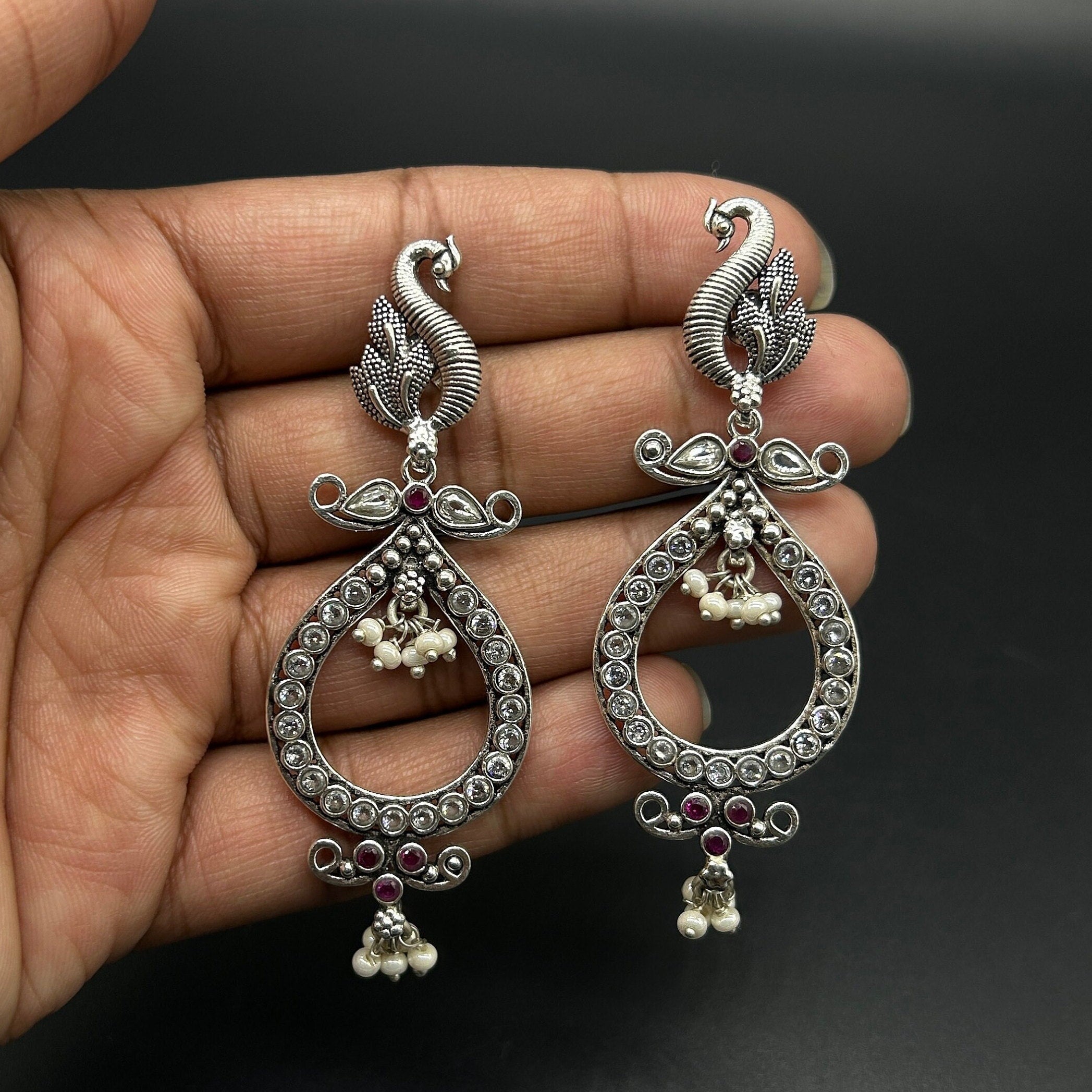 925 Sterling Silver Gemstone Earing