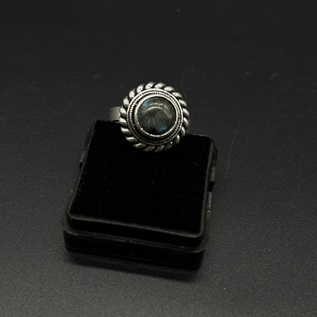 925 Sterling Silver Labradorite Ring 925 Sterling Silver Adjustable Ring 925 Sterling Silver  Gemstone Ring Bridal Ring Wedding Ring
