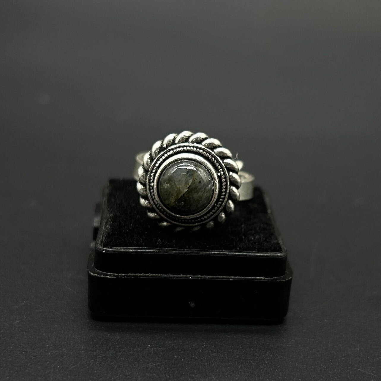 925 Sterling Silver Labradorite Ring 925 Sterling Silver Adjustable Ring 925 Sterling Silver  Gemstone Ring Bridal Ring Wedding Ring