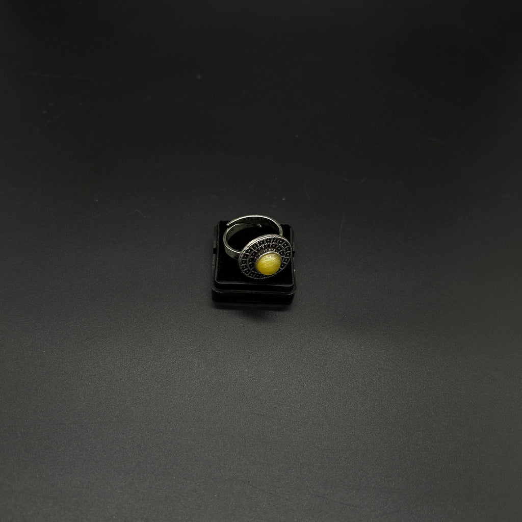 925 Sterling Silver Yellow Gemstone Ring 925 Sterling Silver Adjustable Ring 925 Sterling Silver  Gemstone Ring Bridal Ring Wedding Ring