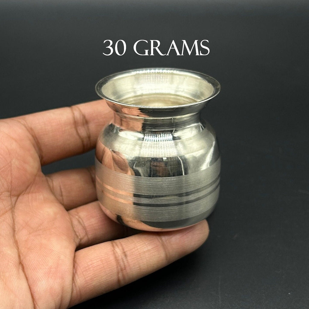 999 Solid Silver Kalash Lota / Silver Lota at Best Price in Etsy / Silver Kalash Lota for Puja