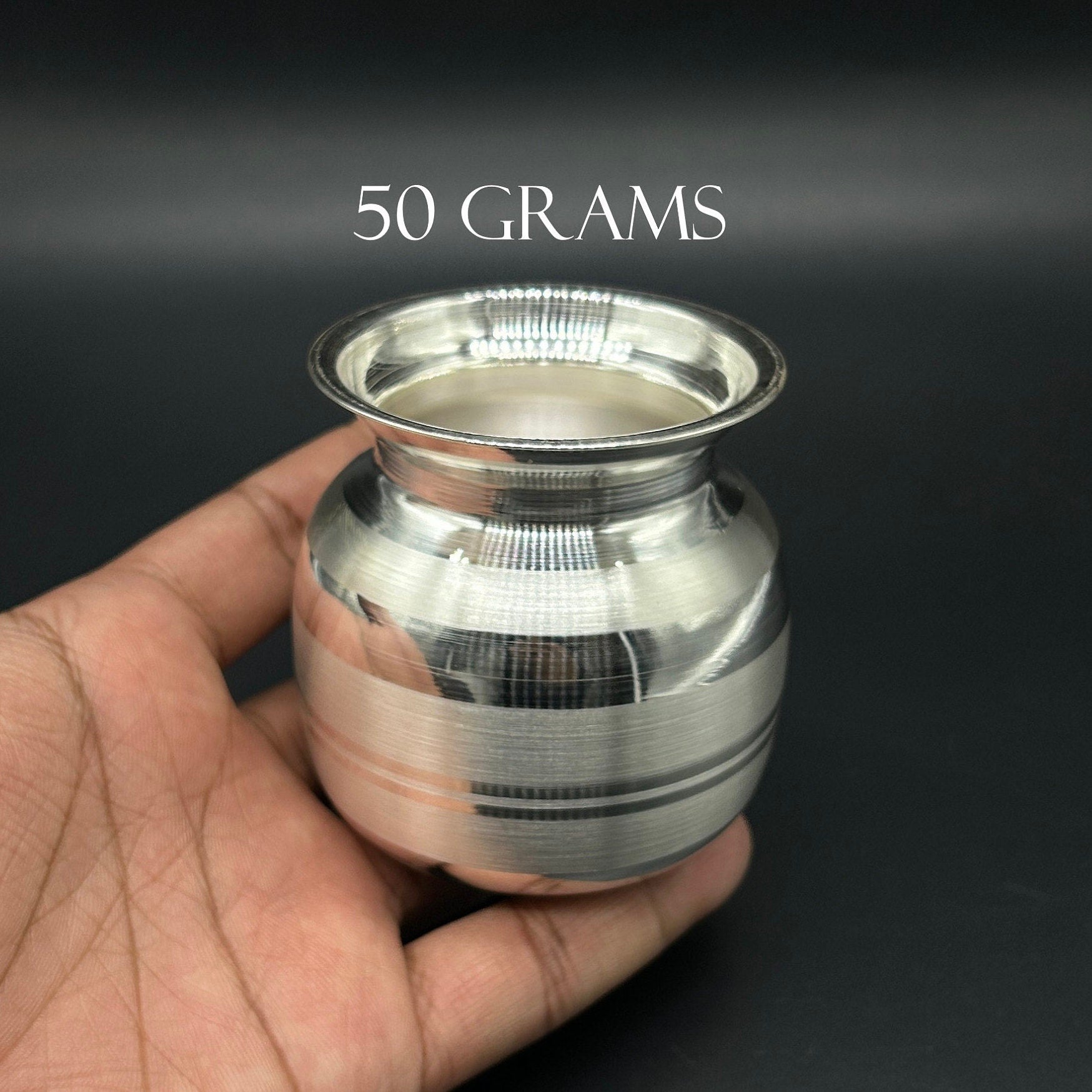 999 Solid Silver Kalash Lota / Silver Lota at Best Price in Etsy / Silver Kalash Lota for Puja