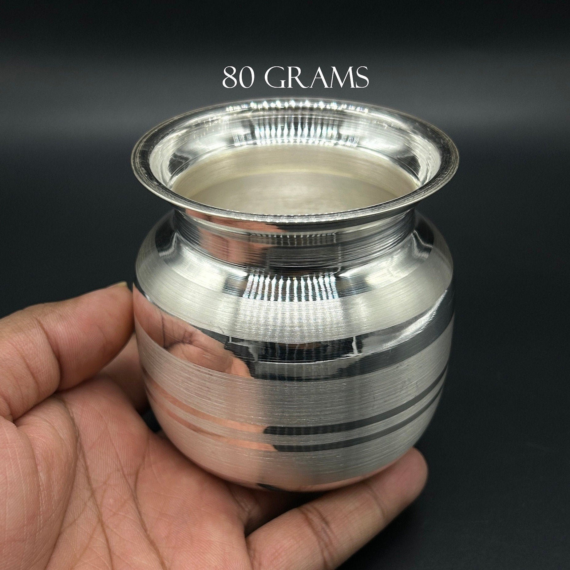 999 Solid Silver Kalash Lota / Silver Lota at Best Price in Etsy / Silver Kalash Lota for Puja