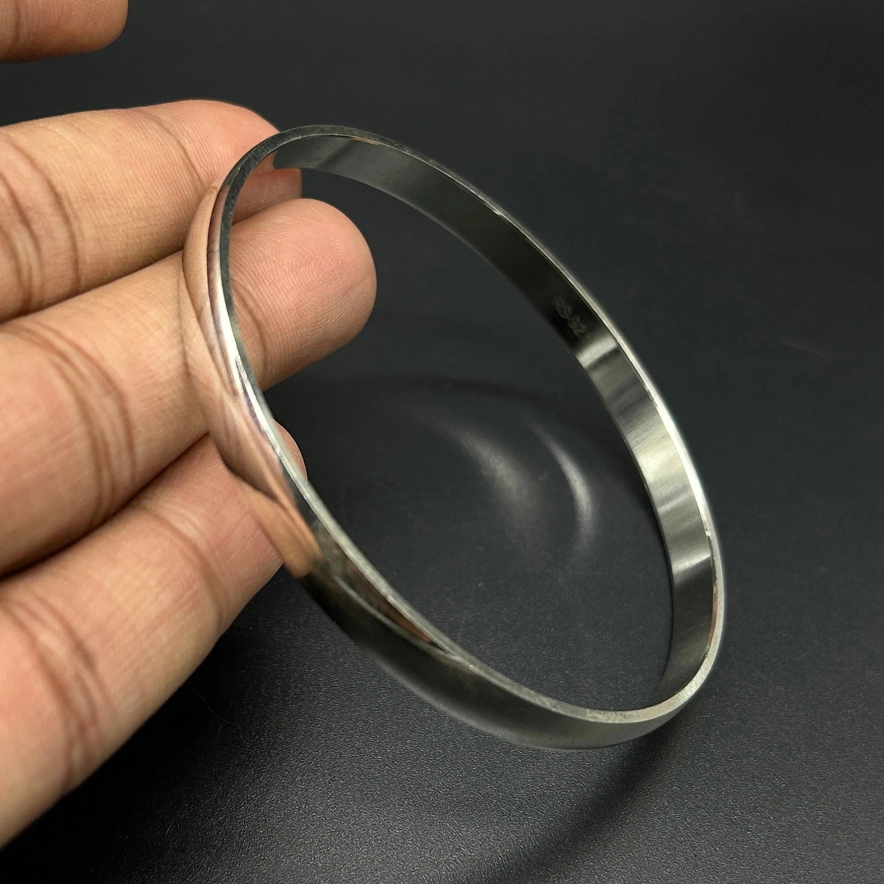 925 Sterling Silver Punjabi Kada / Silver Kada / silver Bracelet