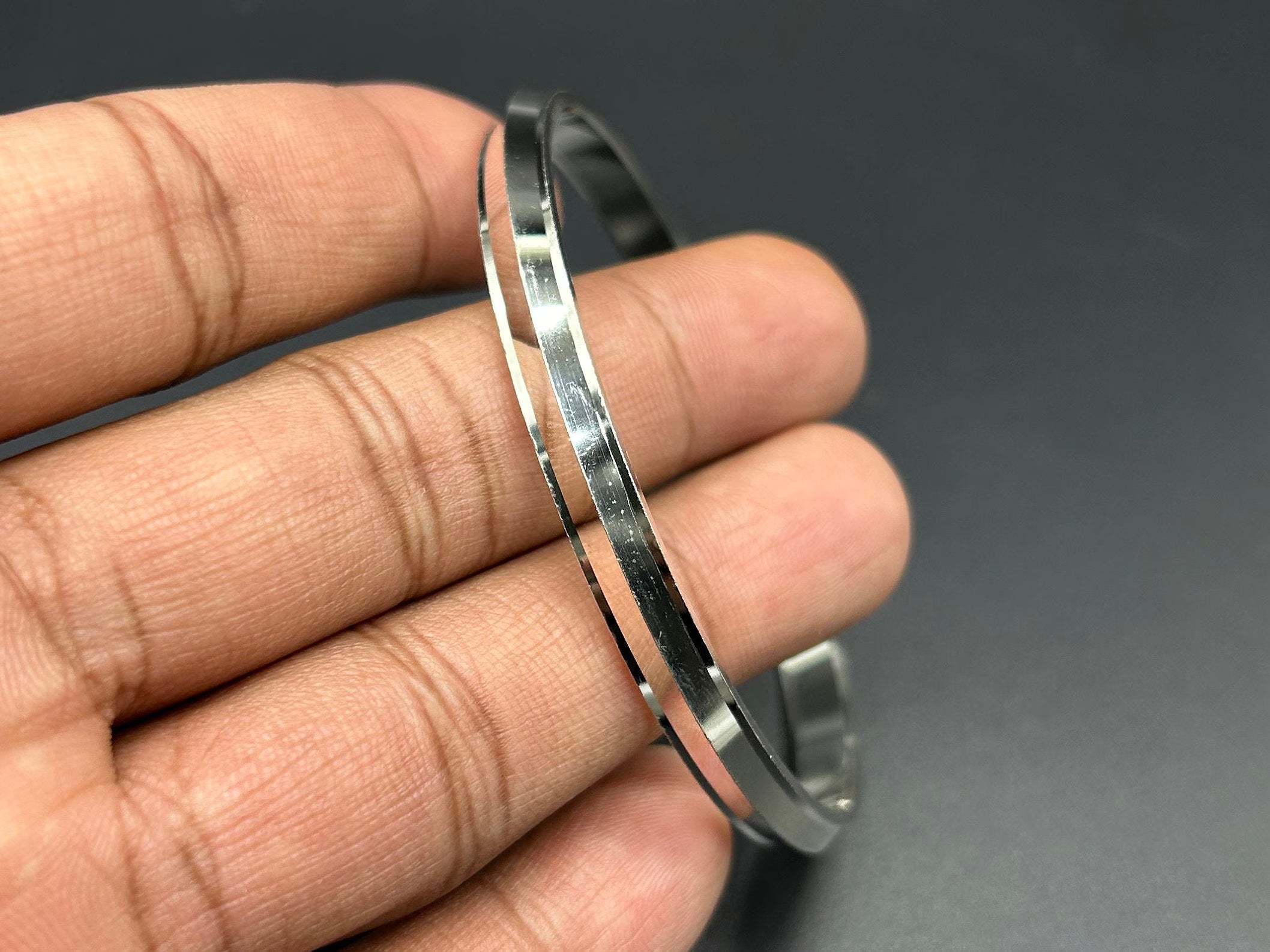925 Sterling Silver Punjabi Kada / Silver Kada / silver Bracelet