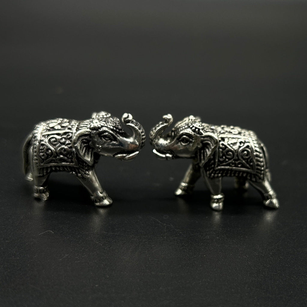 925 Sterling Silver Elephant Idol / Silver Elephant Statue