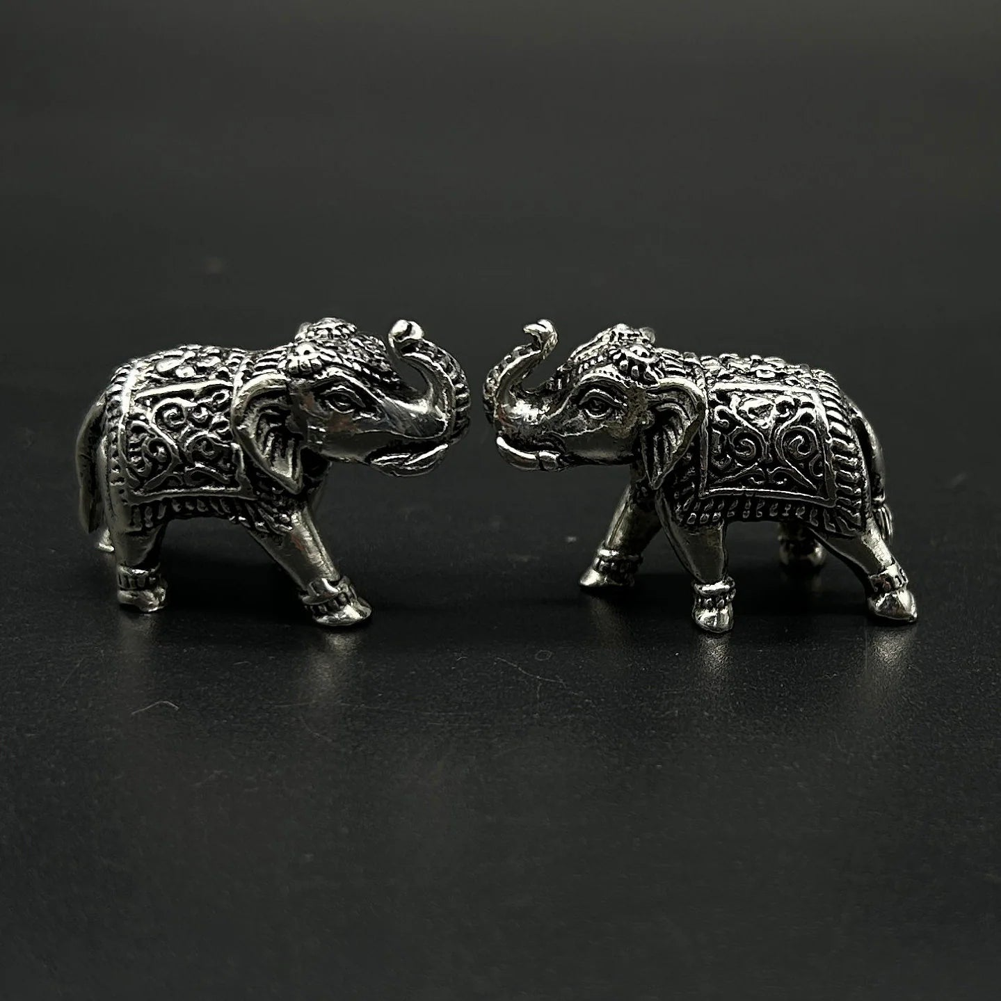 925 Sterling Silver Elephant Idol / Silver Elephant Statue