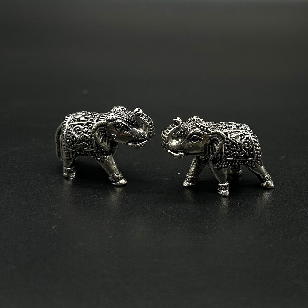 925 Sterling Silver Elephant Idol / Silver Elephant Statue