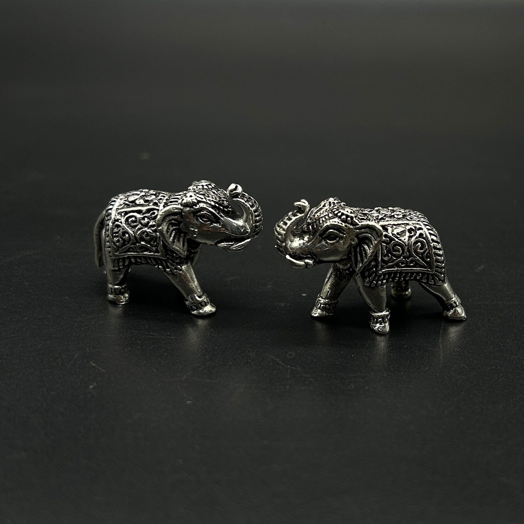 925 Sterling Silver Elephant Idol / Silver Elephant Statue
