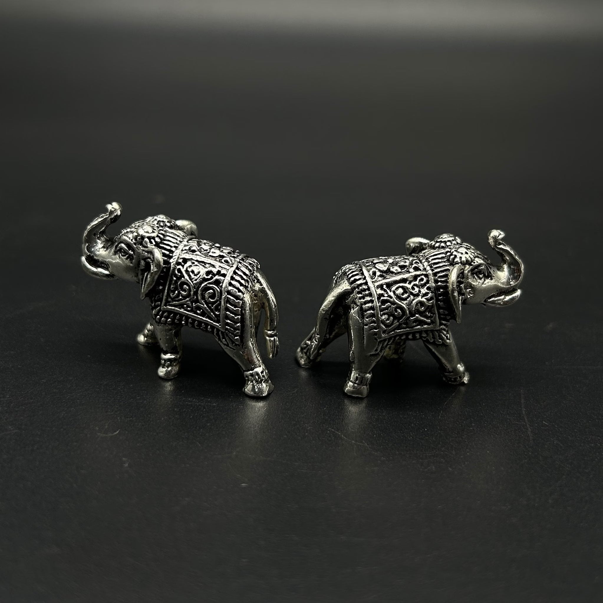 925 Sterling Silver Elephant Idol / Silver Elephant Statue