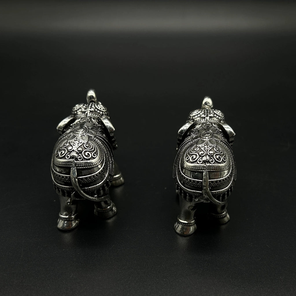 925 Sterling Silver Elephant Idol / Silver Elephant Statue