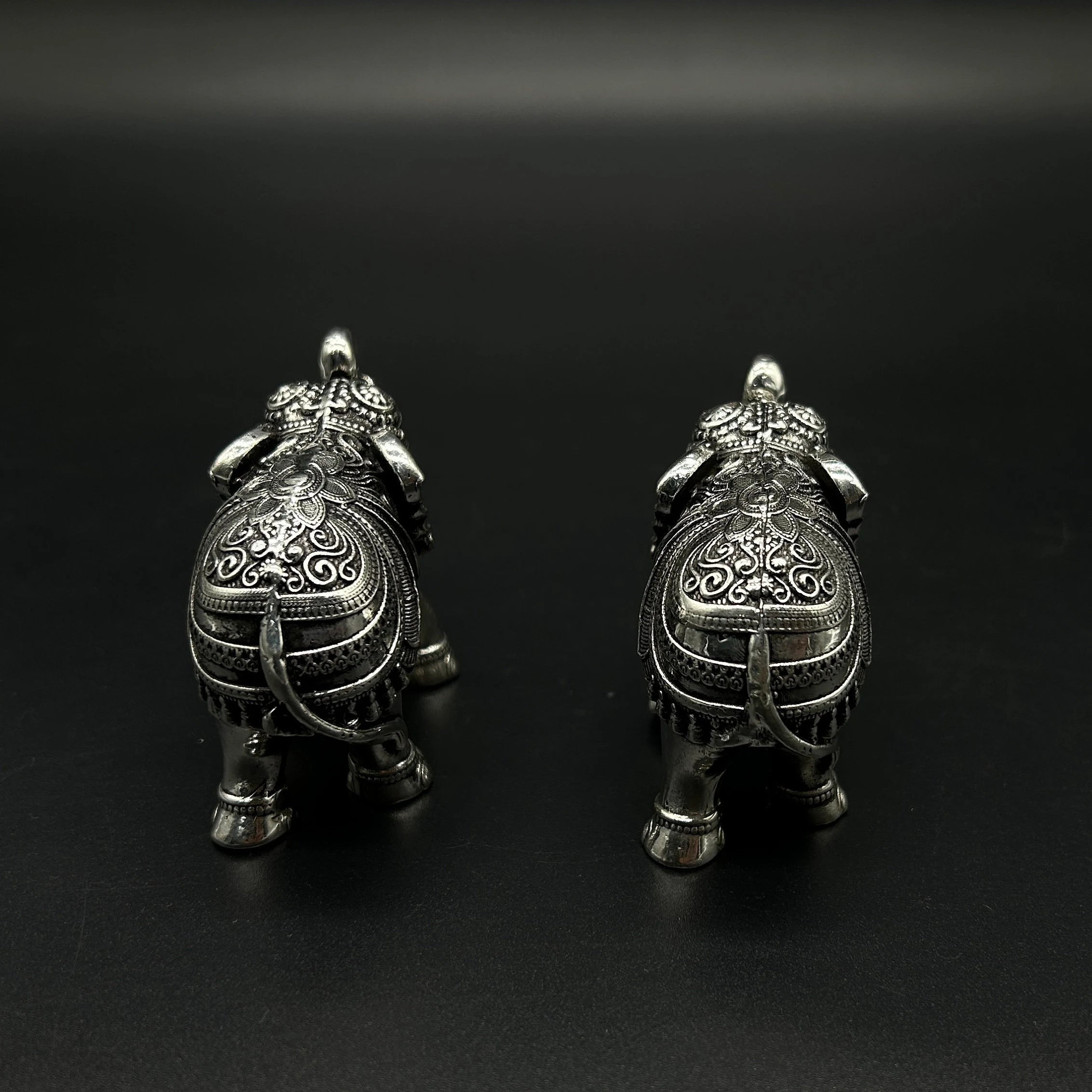 925 Sterling Silver Elephant Idol / Silver Elephant Statue